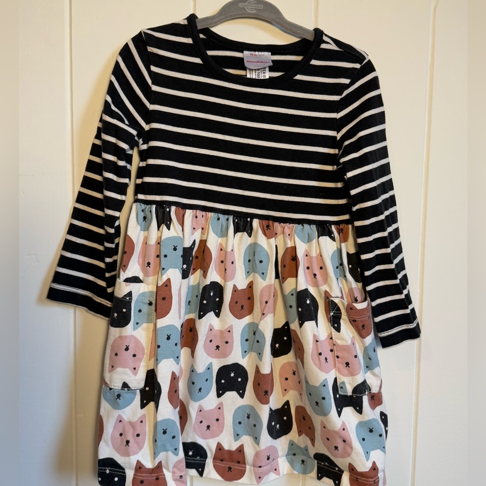Hanna striped cat dress